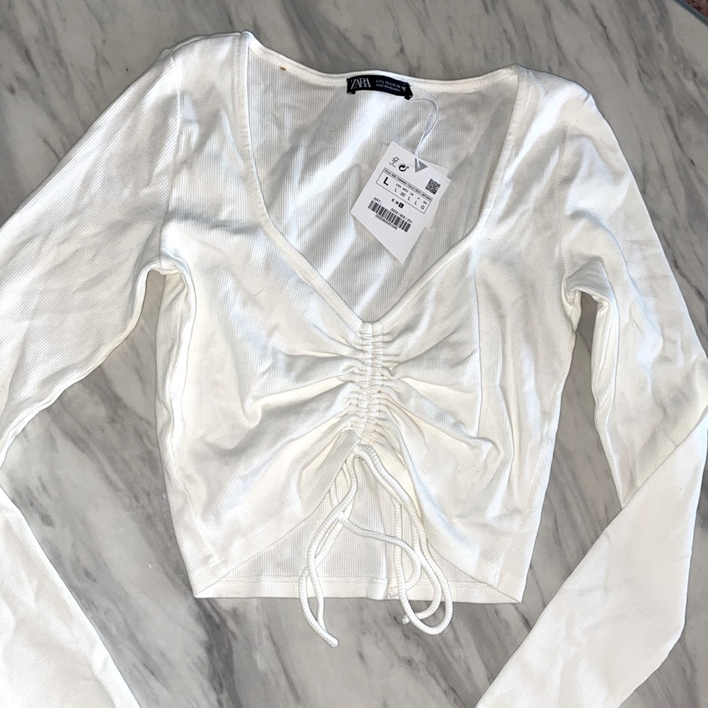 Brand new Zara crop top size large tags still on